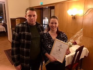 Juha ja Johanna Åhman vastaanottavat Kemi-palkinnon vuonna 2018